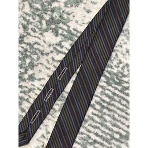 Vintage 1960s Smoothie Skinny Necktie Button Down Diagnol Striped